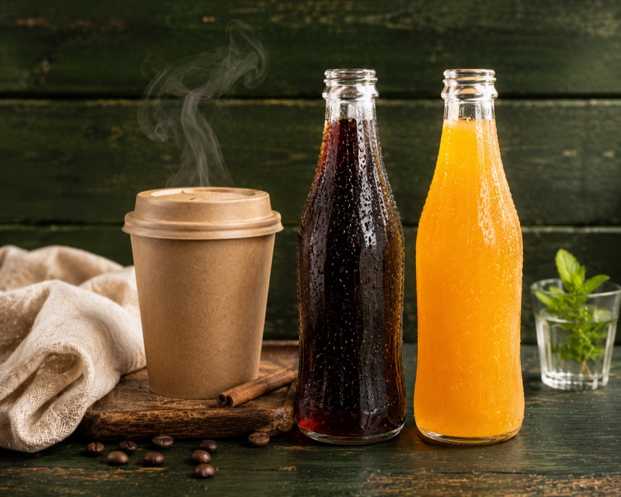 Softdrinks und Kaffee